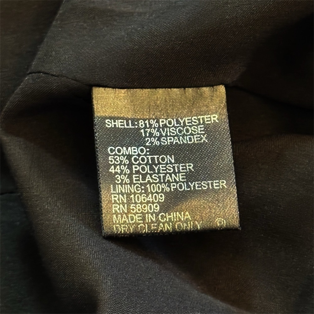 Antonio Melani Black Structured Blazer Jacket Size 14 Career Office Business - Picture 4 of 11
